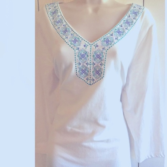 Toffee & Apple Tunic V-Neckline Blouse SZ XXL NWT - Picture 5 of 5